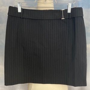 New York and Company Pinstriped Mini Skirt Size 10